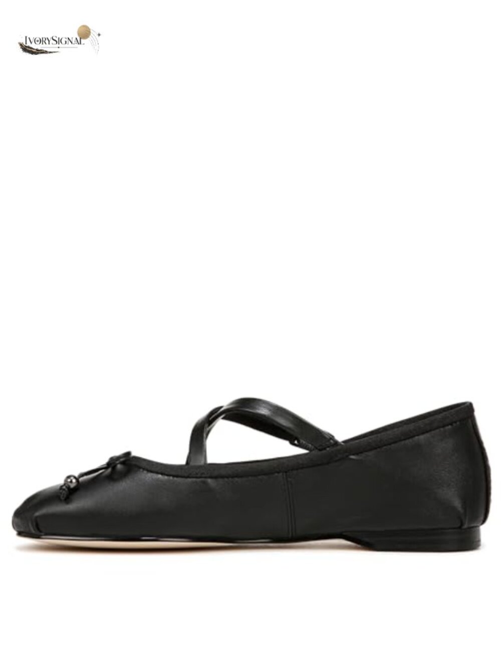 Women's Ballet Flats Leather Bow Dress Shoes
